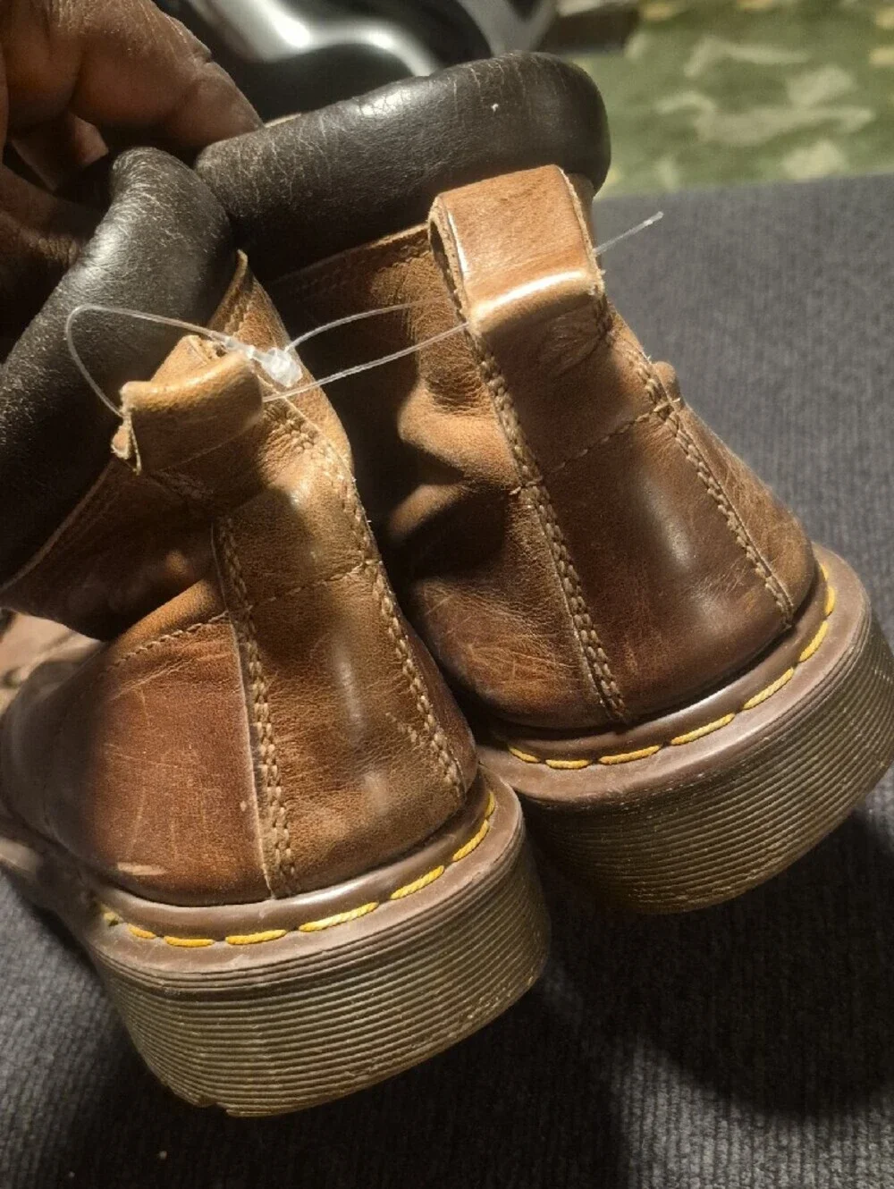Dr. Martens Brown Leather Lace-Up Work Boots